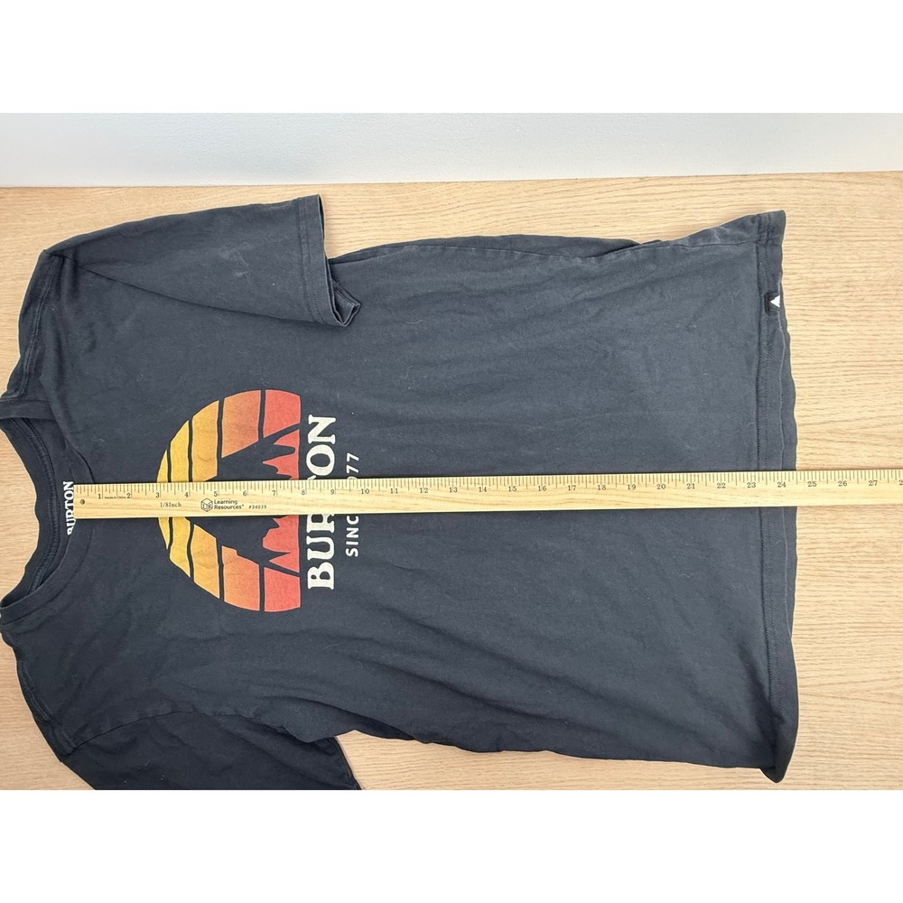 Burton Since 1977 Graphic T Shirt Mens Small Black Organic Cotton Ski Snowboard - Picture 5 of 6